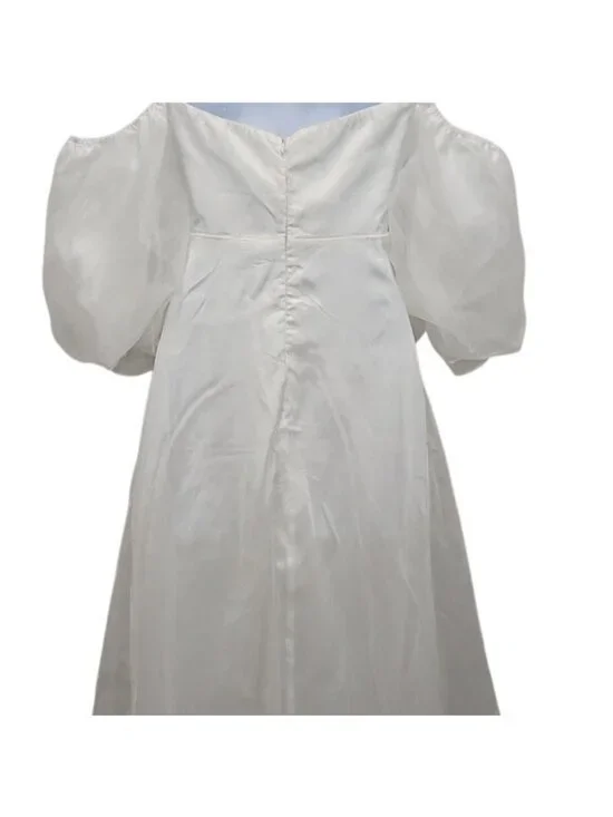 Lulus True Excellence Bustier Off The Shoulder Gown XS New White Dress Bridal - Picture 9 of 13